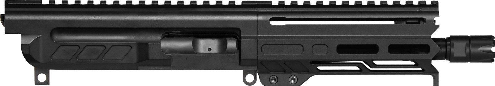 CMMG Dissent 6.50" Upper 9mm with 1:10 Twist Rate and M-LOK Rail - Pistol-Length with Charging Handle - Armor Black - 94B6829AB