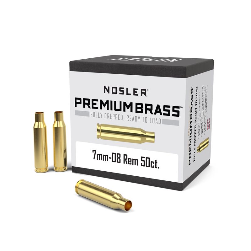 Nosler Nosler 7mm-08 Remington Large Rifle Premium Brass, 50rds
