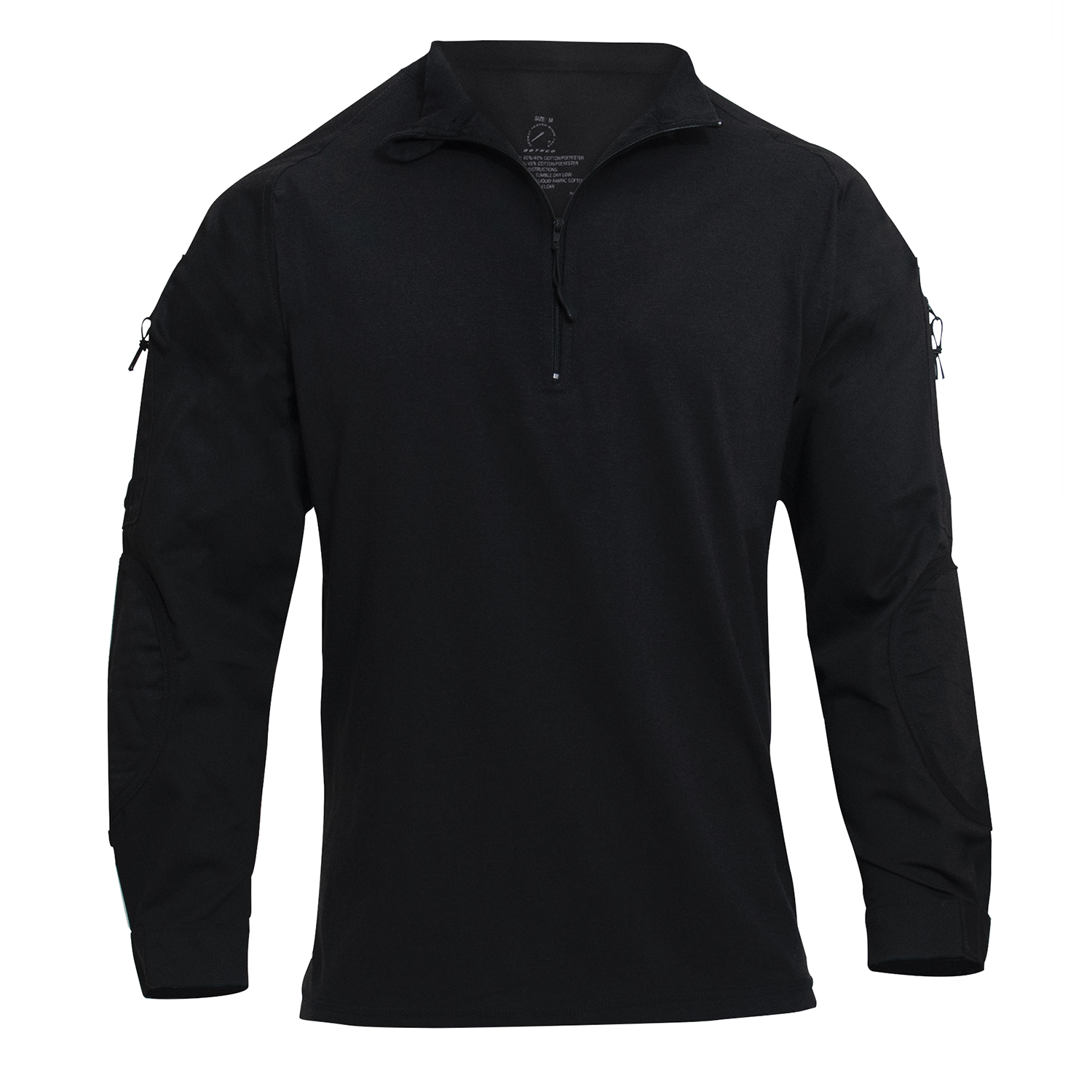 Rothco Rothco 1-4 Zip Tactical Airsoft Combat Shirt - Black, Small