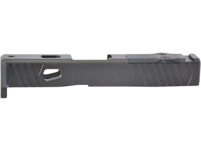 Rival Arms Precision A1 Optic Ready Ported Slide Fits Glock G43/G43X - Black - Enhanced Slide with Optic Cut for Glock G43/G43X - RA-RA10G306A - Rival Arms