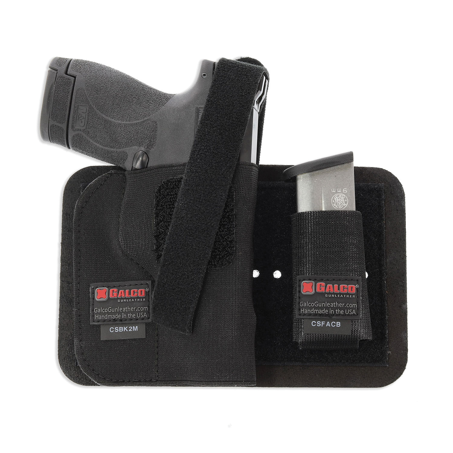 Galco CarrySafe Glock 17 Gen 1-5 Nylon Holster Right, Black - CSBK2L - Galco