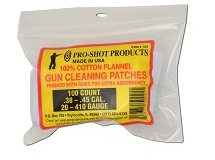 Pro-Shot .38-.45 Cal./.20-.410Ga. 100CT. Cleaning Patches - Proshot