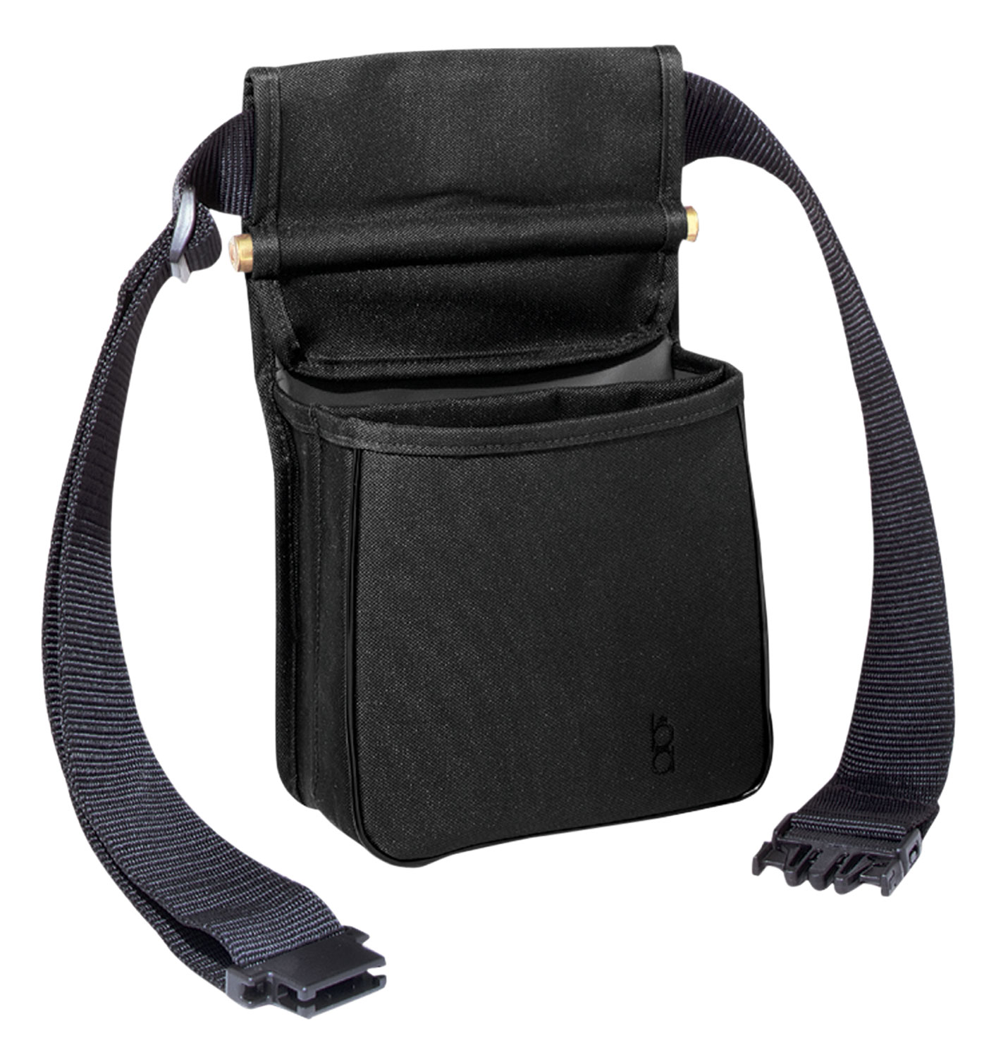 Boyt Bob Allen 419T Divided Shell Pouch w/ Belt, 2-Compartment, Black - 18000 - Boyt