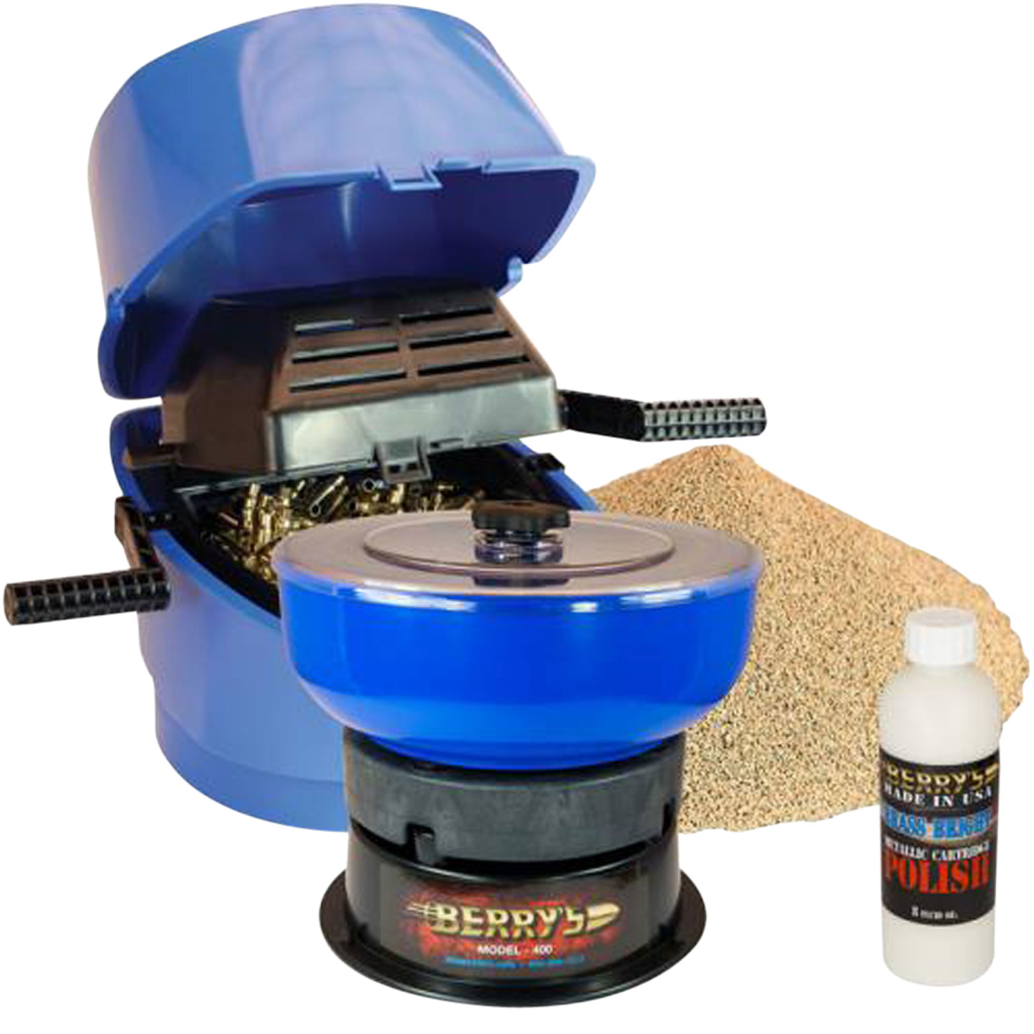 Berrys Bullets Tumbler and Rotary Sifter Media Separator Kit, Blue/Black - 95454 - Berrys Bullets