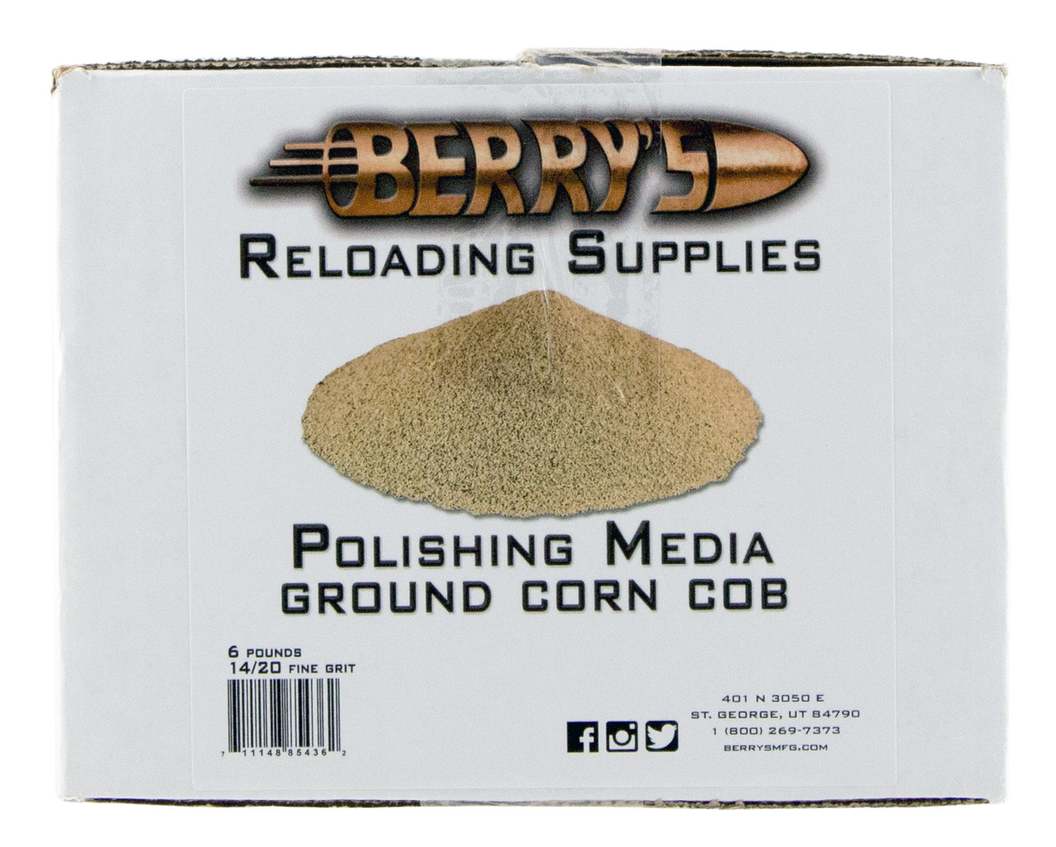 Berrys Bullets Corn Polish Media, 6 lb - 85436 - Berrys Bullets