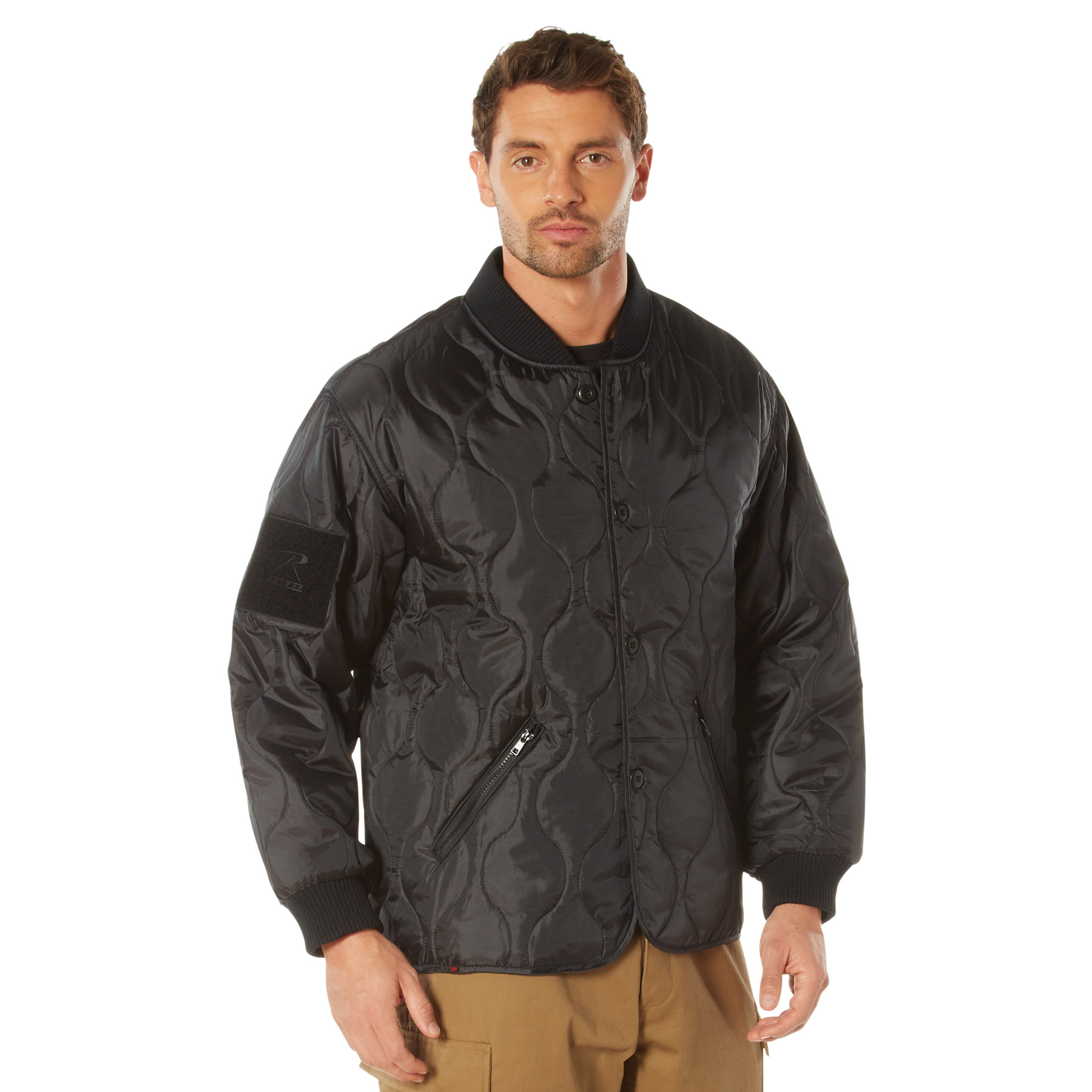 Rothco Rothco Quilted Woobie Jacket - Black, Medium