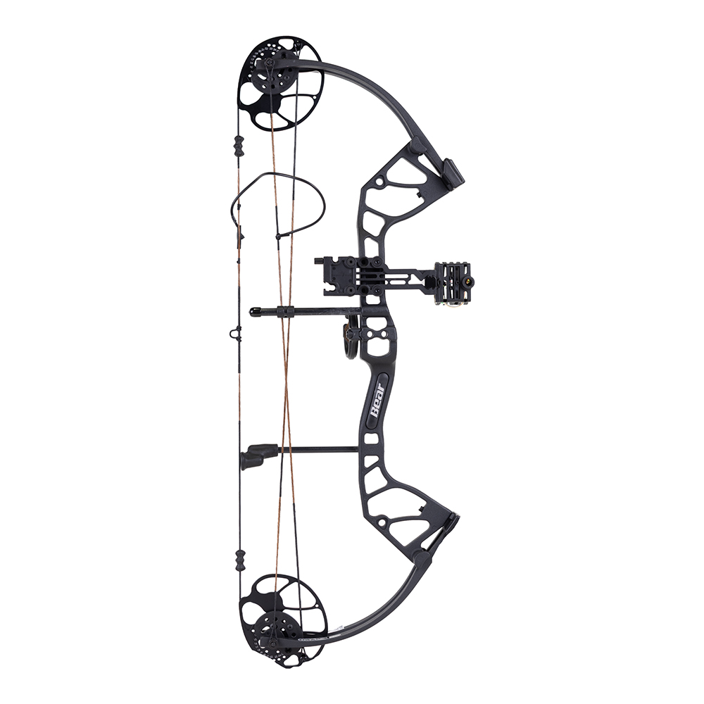 Bear Royale RTH 50LB RH Compound Bow, Shadow - Bear/Trophy Ridge/Cajun