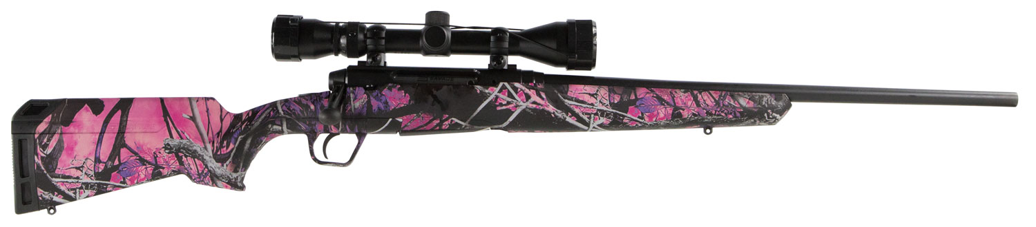 Savage Arms Axis XP Camo Muddy Girl - Compact 243 Win 4 Round Bolt Action Centerfire Rifle, Sporter - 57272 - Savage Arms