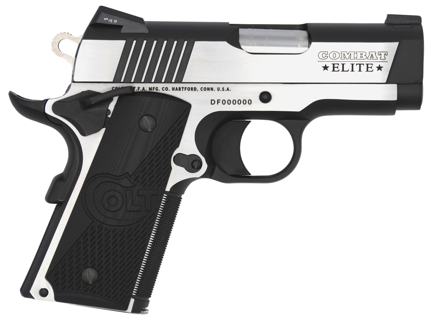 Colt Colt Combat Elite Defender 9mm 8+1 Round Pistol, 2-Tone Elite - O7082CE