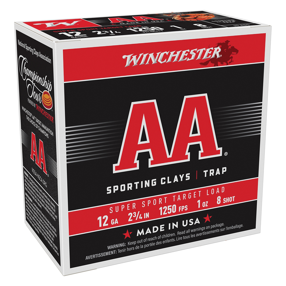 Winchester Ammunition AA 12 Gauge 2-3/4" #8 1 Ounce 25rds - Winchester