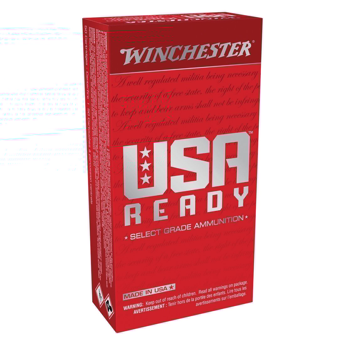 Winchester Ammunition USA Ready 10mm 180 gr FMJ FN 50rds - Winchester