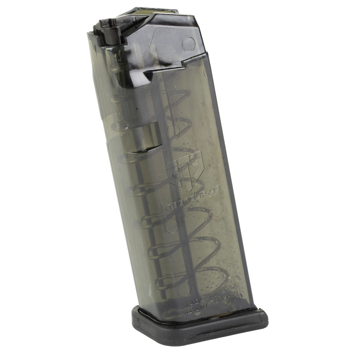 ETS 9mm 10rd Magazine, Glock, Carbon Smoke - SMK-GLK-19-10 - Ets