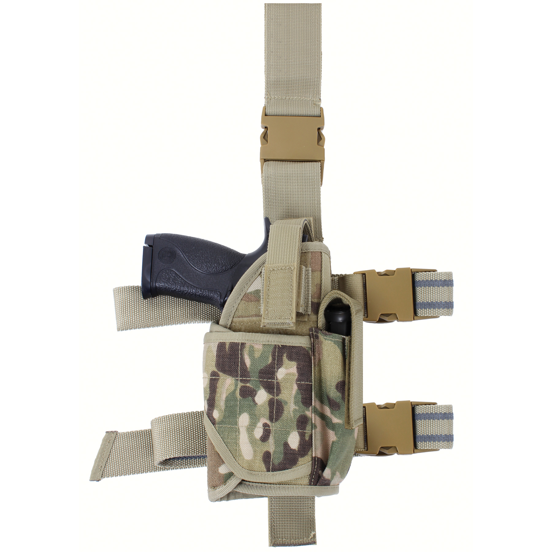 Rothco Rothco Deluxe Adjustable Universal Drop Leg Tactical Holster - Multicam