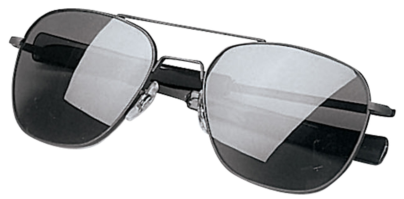 Rothco Rothco G.I. Type Aviator Sunglasses - Black - Smoke, 58 Mm
