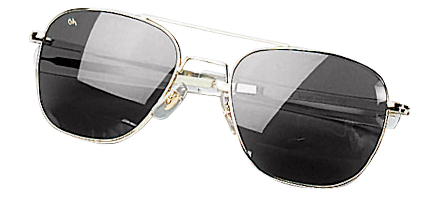 Rothco Rothco G.I. Type Aviator Sunglasses - Gold - Smoke, 58 Mm