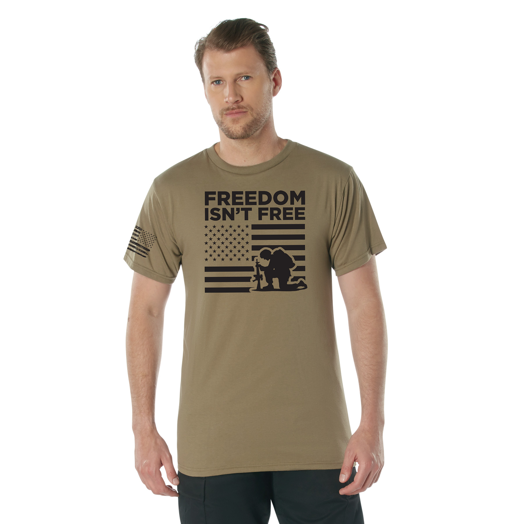 Rothco Rothco Freedom Isnt Free T-Shirt - Coyote Brown, Large