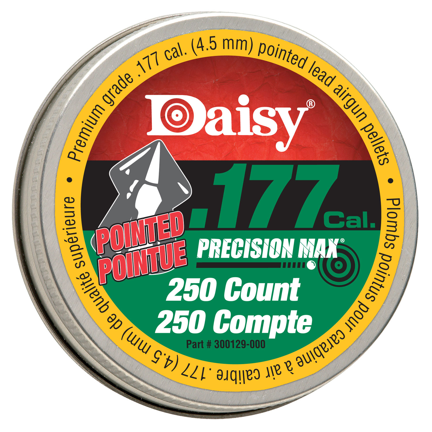 Daisy Outdoor Products .177 15.5 gr Pointed Pellet, 250/pack - 987777-446 - Daisy Outdoor Products