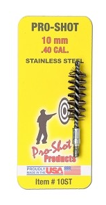 Pro-Shot 10mm/.40 Cal. Stainless Steel Bore Brush  10ST - Proshot