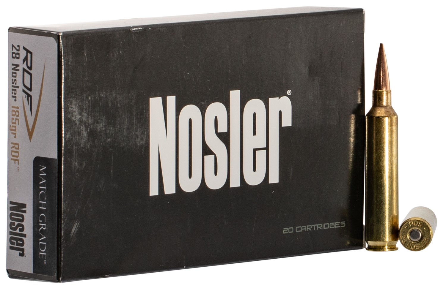 Nosler Match Grade 185 gr RDF .28 Nosler Ammo, 20/box - 60141 - Nosler