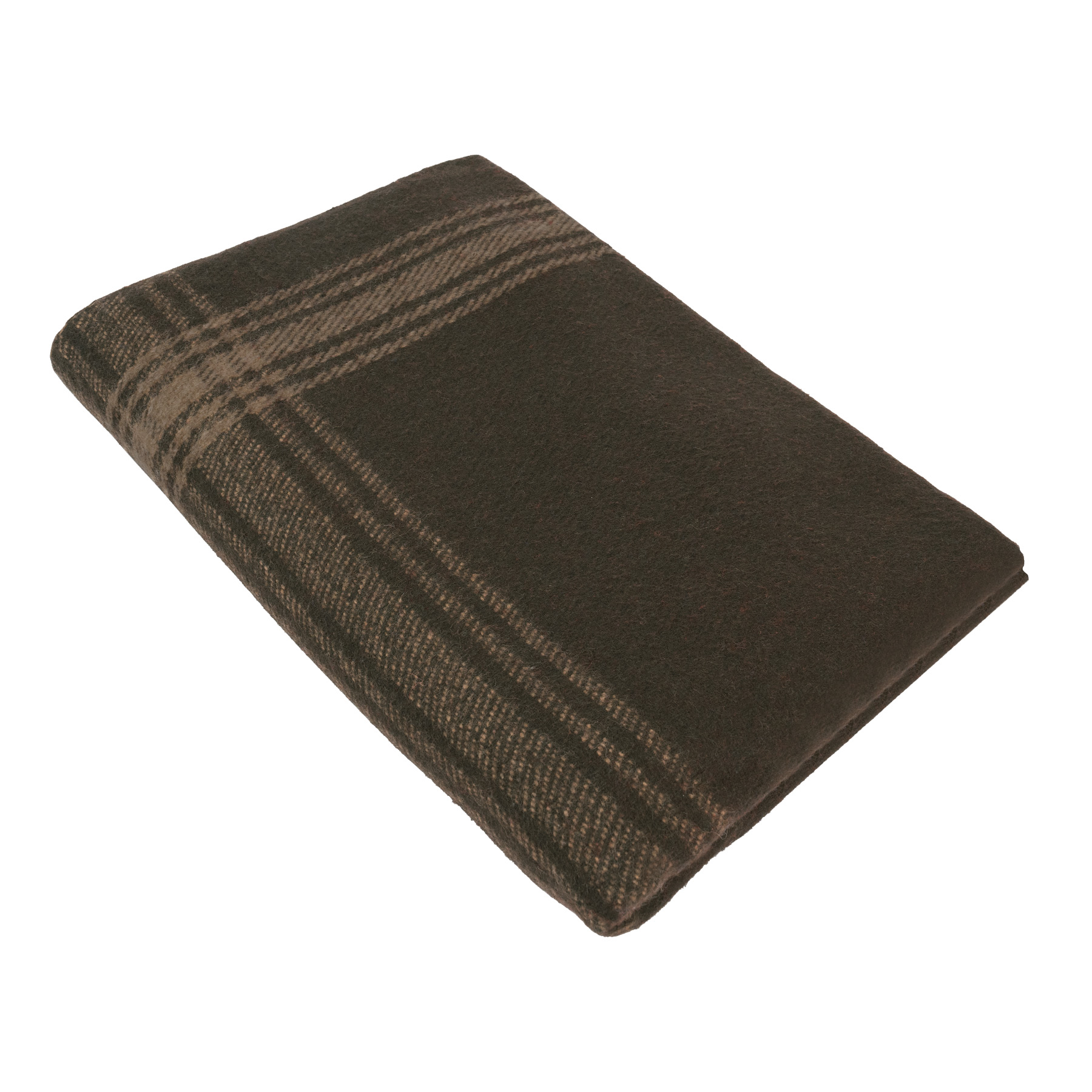 Rothco Rothco Striped Outdoor Wool Blanket - Brown - Tan