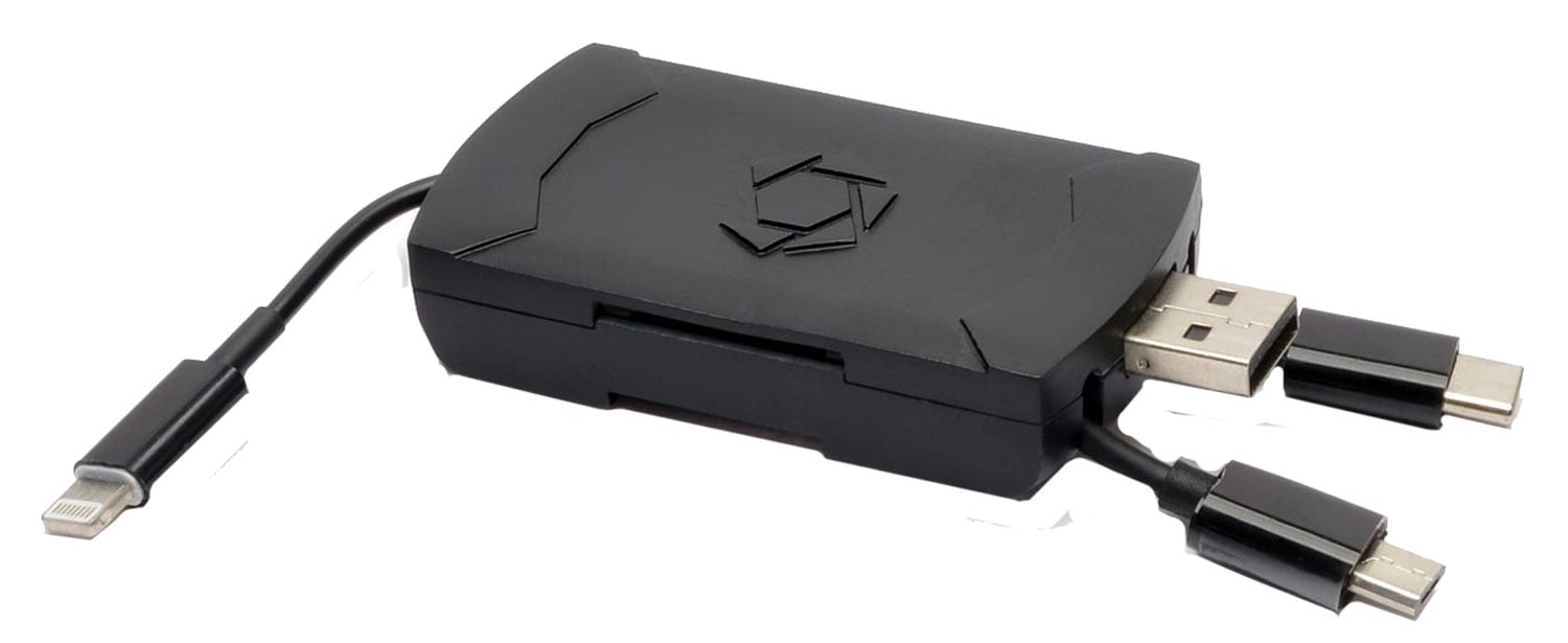 GSM LLC 4-in-1 USB Card Reader for IOS Devices - STCQMCR - Gsm, Llc