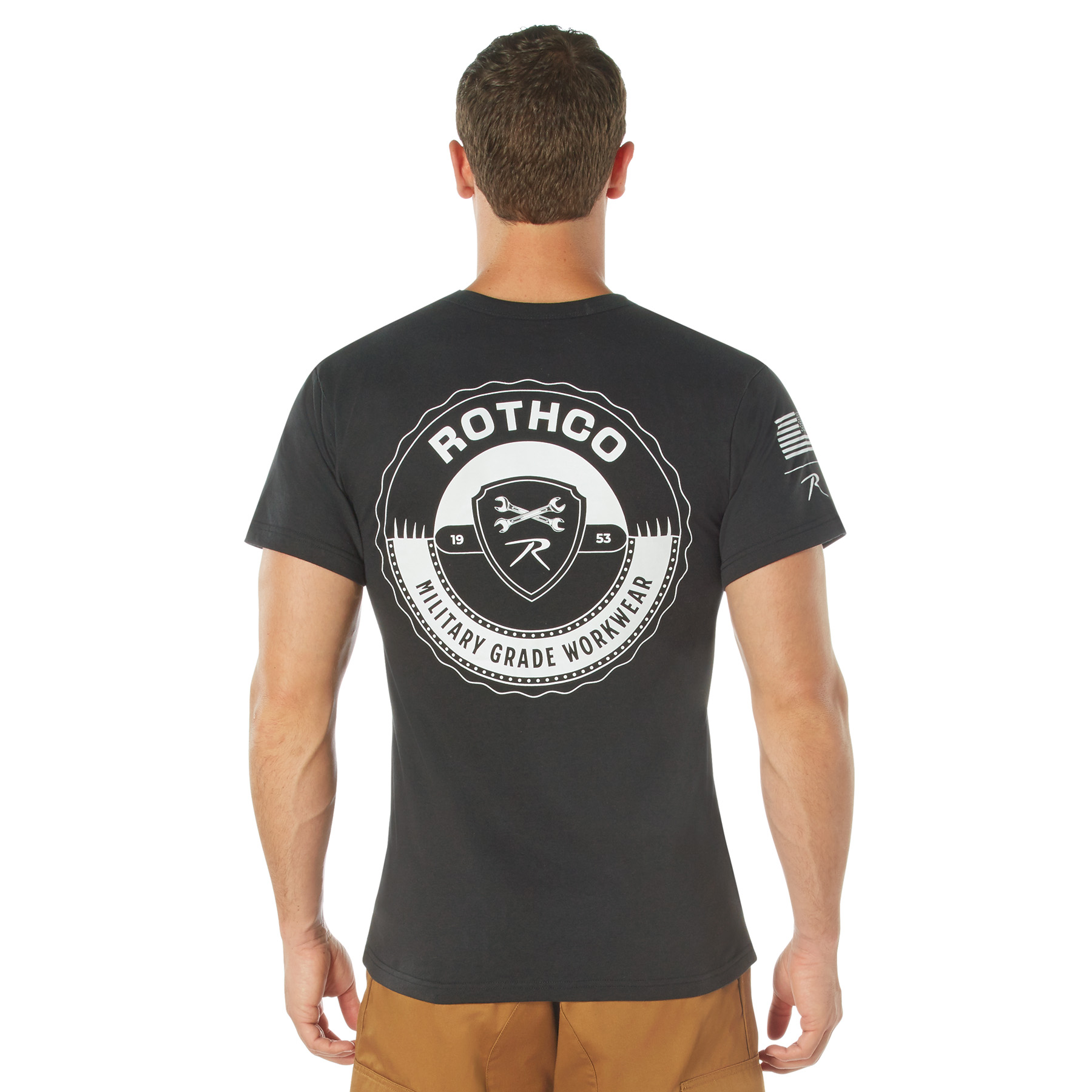 Rothco Military Grade Workwear Bottle Cap T-Shirt - Black, Medium