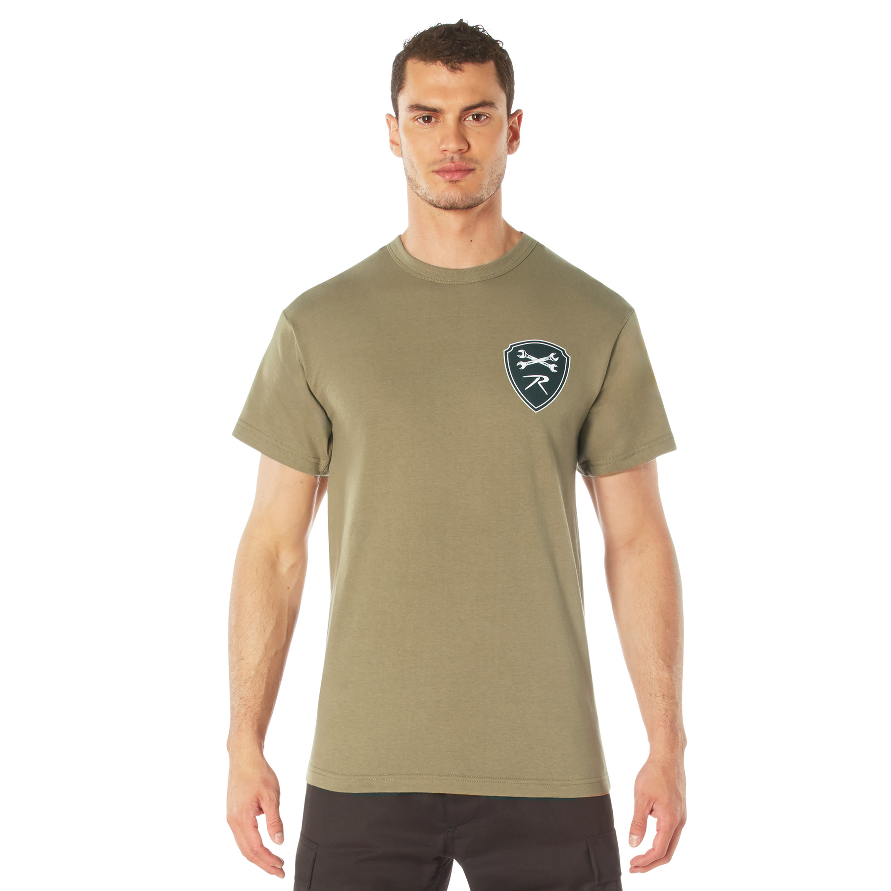 Rothco Military Grade Workwear Bottle Cap T-Shirt - Coyote Brown, Small