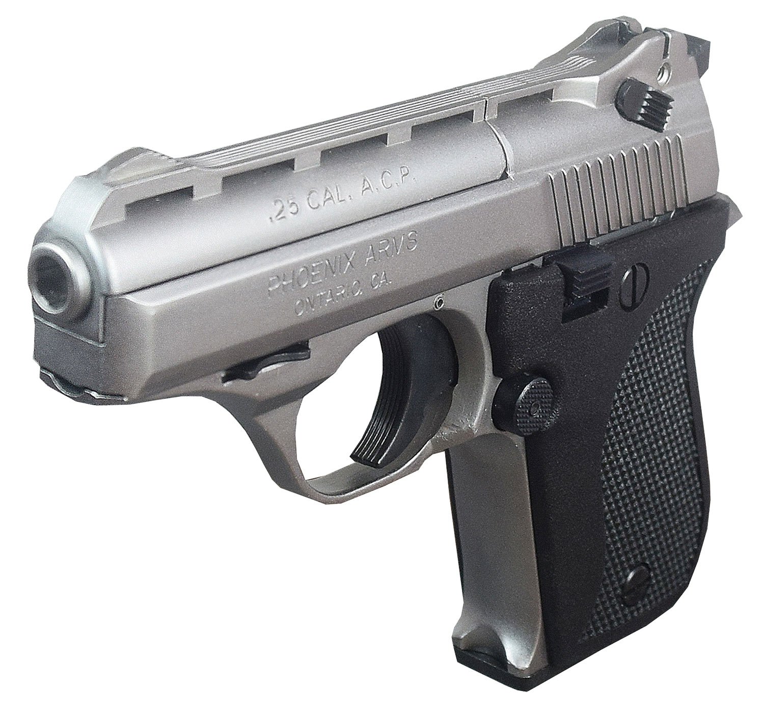Phoenix Arms 25 ACP Double 9 Round Pistol, Nickel - HP5ANB - Phoenix Arms