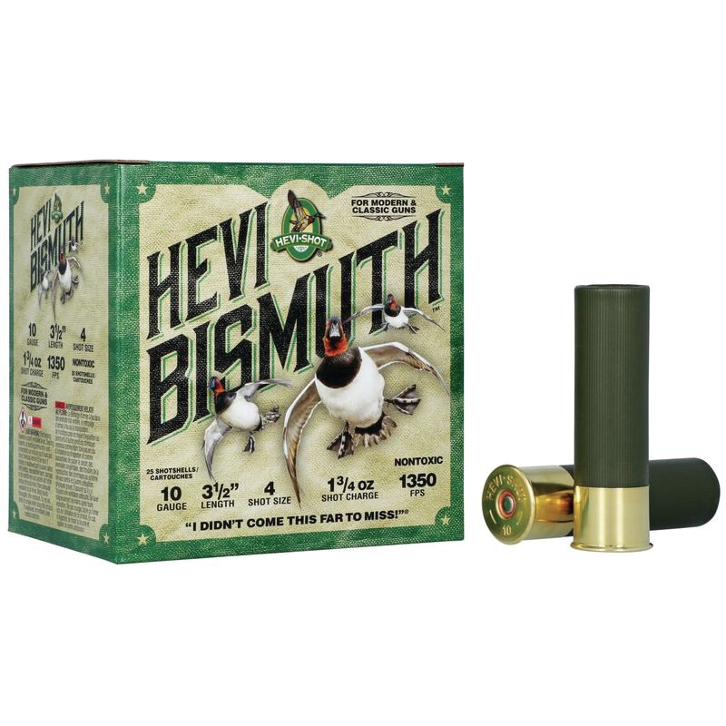 Hevishot HEVI-Bismuth Waterfowl 10 Gauge 3.50" #4 - 1.75 oz - 25rds - HS15504 - Hevi-Shot