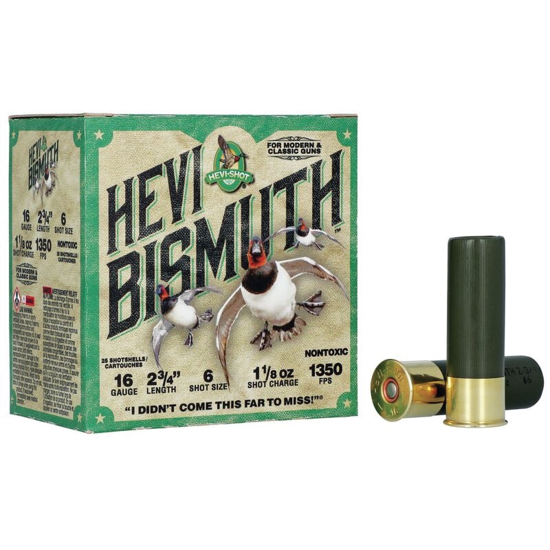 Hevishot HEVI-Bismuth Waterfowl 16 Gauge 2.75" #6 - 1.12 oz - 25rds - HS16706 - Hevi-Shot