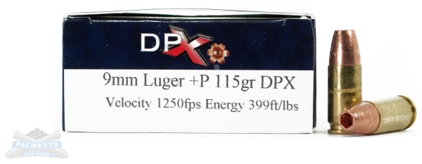 Cor-Bon 9mm 115gr +P DPX Ammunition 20rds - DPX09115/20 - Corbon