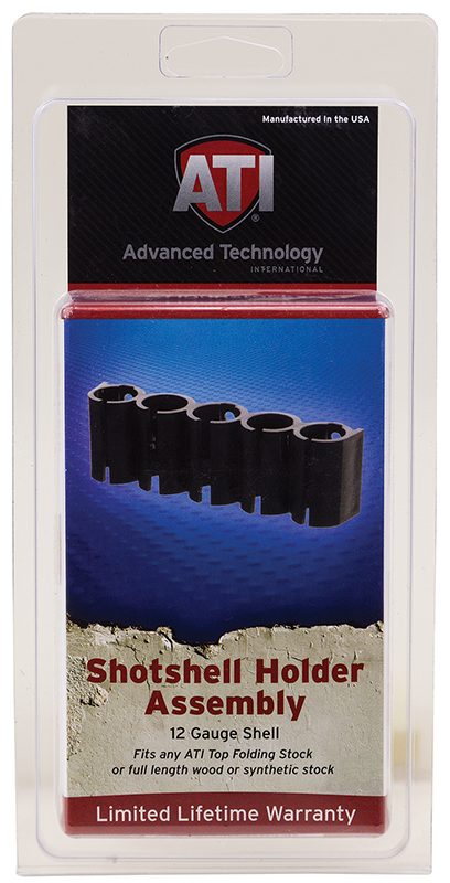 ATI Shotforce 5 Loop Buttstock Shell Holder, Black - SHO0500 - Ati
