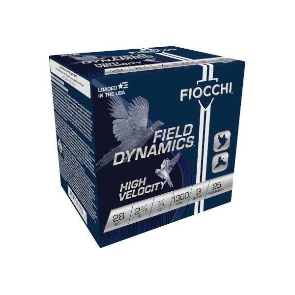 Fiocchi Field Dynamics High Velocity 28 Gauge 2.75" #9 - 0.75 oz - 25rds - 28HV9 - Fiocchi
