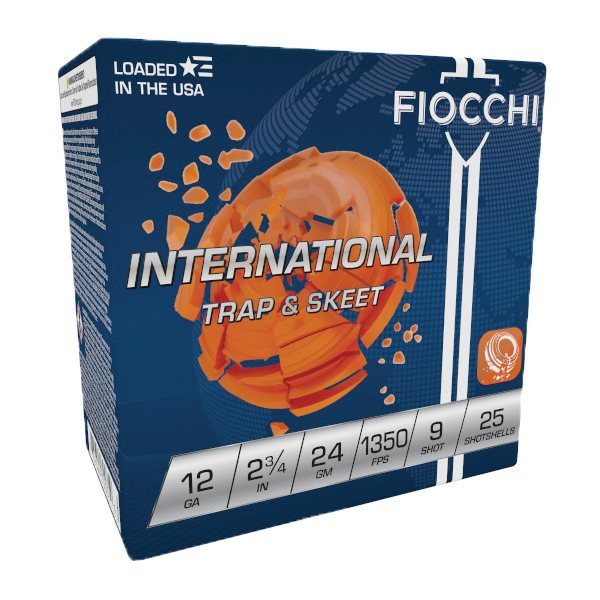 Fiocchi International Trap & Skeet 12 Gauge 2.75" #9 - 24 g - 25rds - 12IN249 - Fiocchi