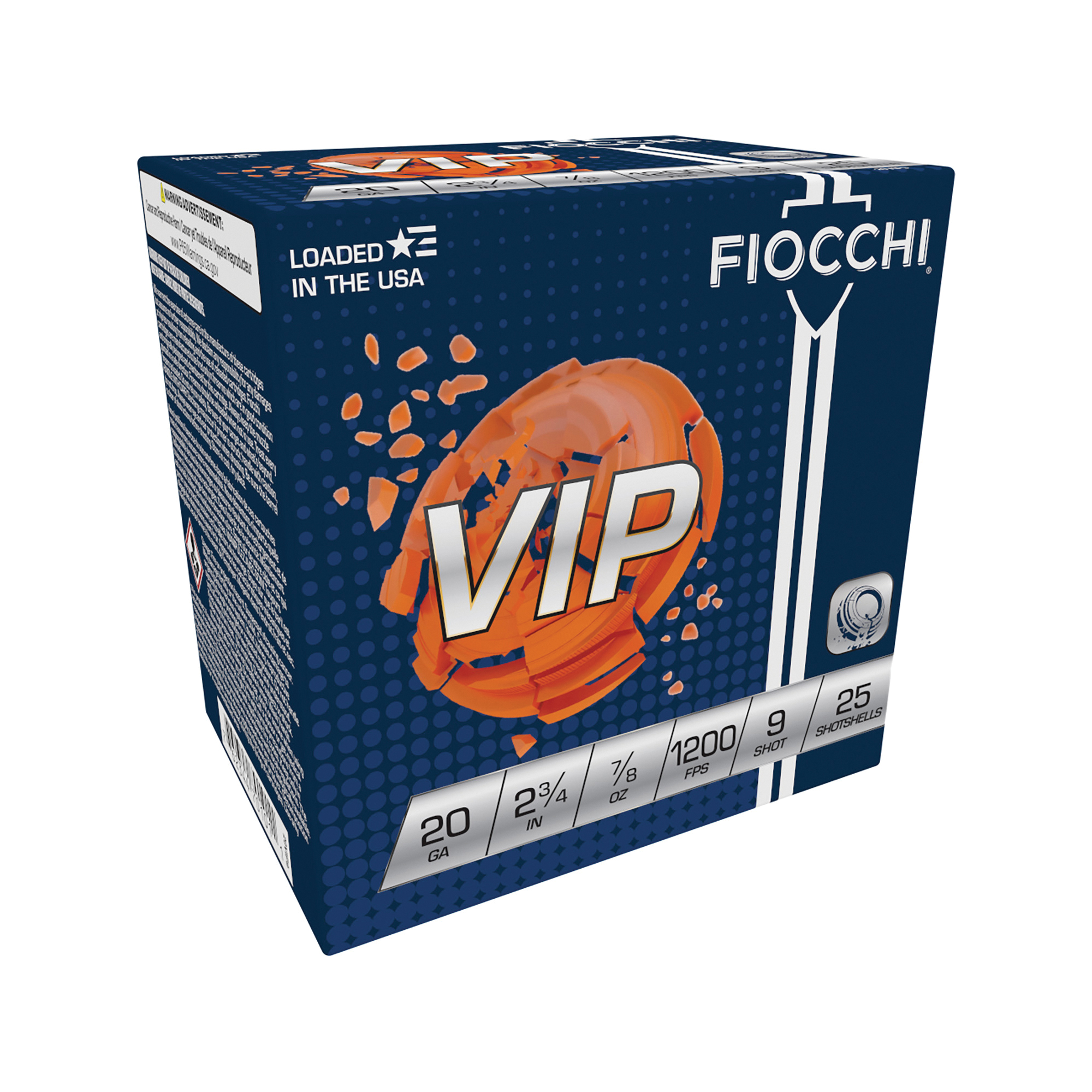 Fiocchi VIP 20 Gauge 2.75" #9 - 0.87 oz - 25rds - 20VIP9 - Fiocchi