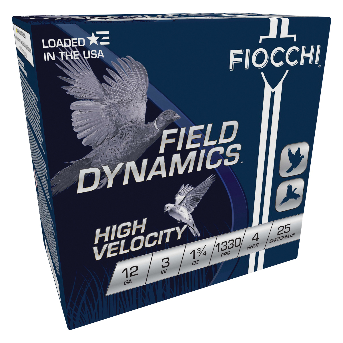 Fiocchi Field Dynamics High Velocity 12 Gauge 3" #4 - 1.37 oz - 25rds - 123HV4 - Fiocchi