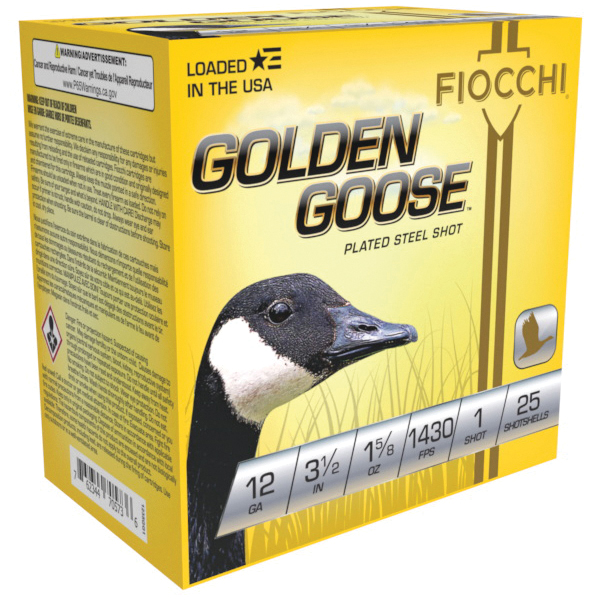 Fiocchi Golden Goose 12 Gauge 3.50" #1 - 1.62 oz - 25rds - 1235GG1