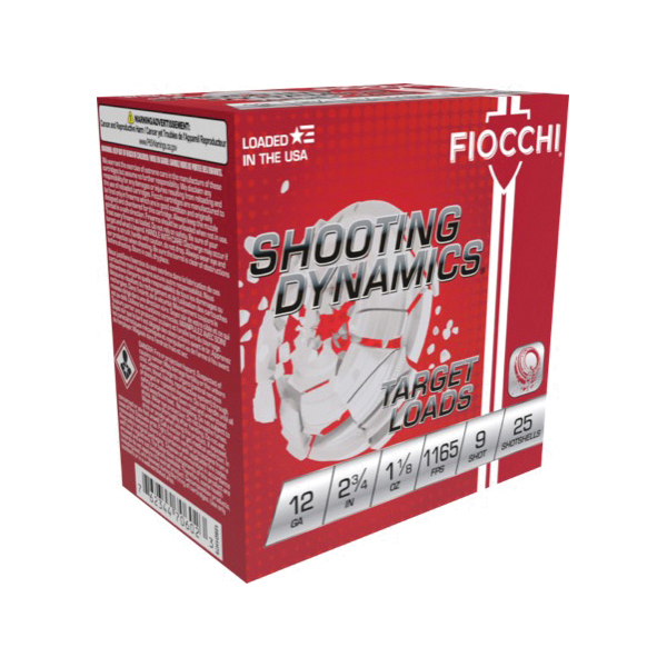 Fiocchi Shooting Dynamics 12 Gauge 2.75" #9 - 1.12 oz - 25rds - 12SD18L9 - Fiocchi