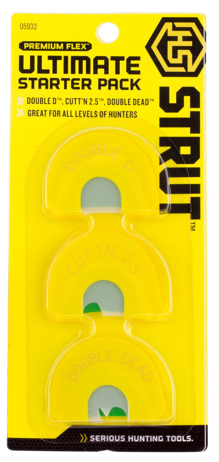 Hunter's Specialties H.S Strut Diaphragm Call Ultimate Starter Pack, Yellow/White - 5933