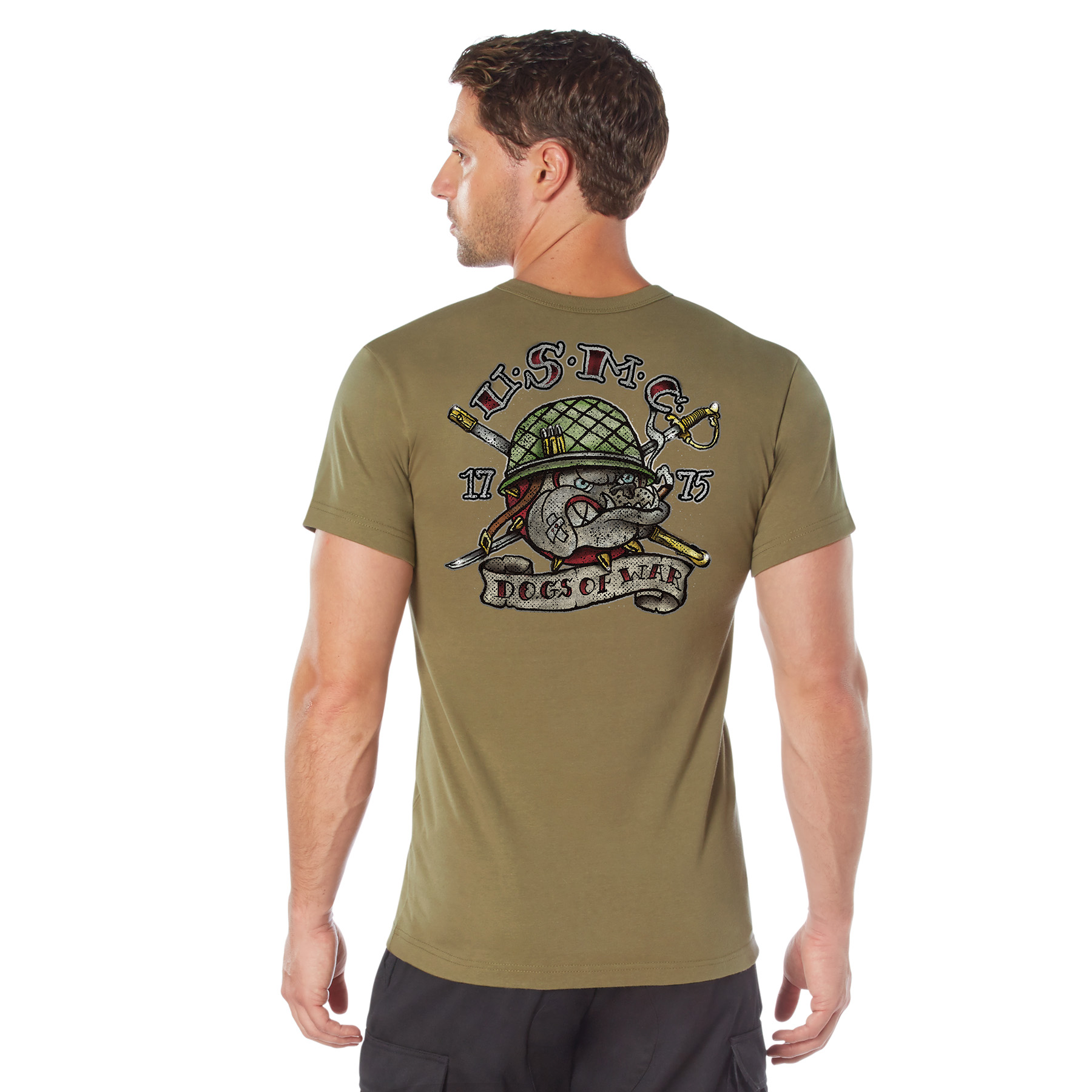 Rothco Rothco Usmc Dogs Of War T-Shirt - Coyote Brown, Small