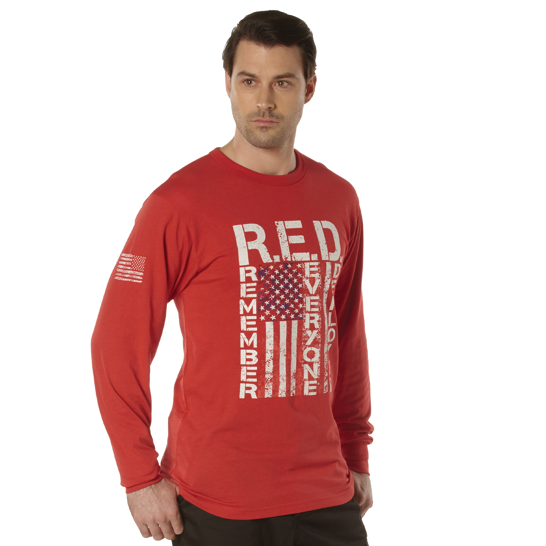 Rothco Rothco R.E.D. Remember Everyone Deployed Long Sleeve T-Shirt - Small