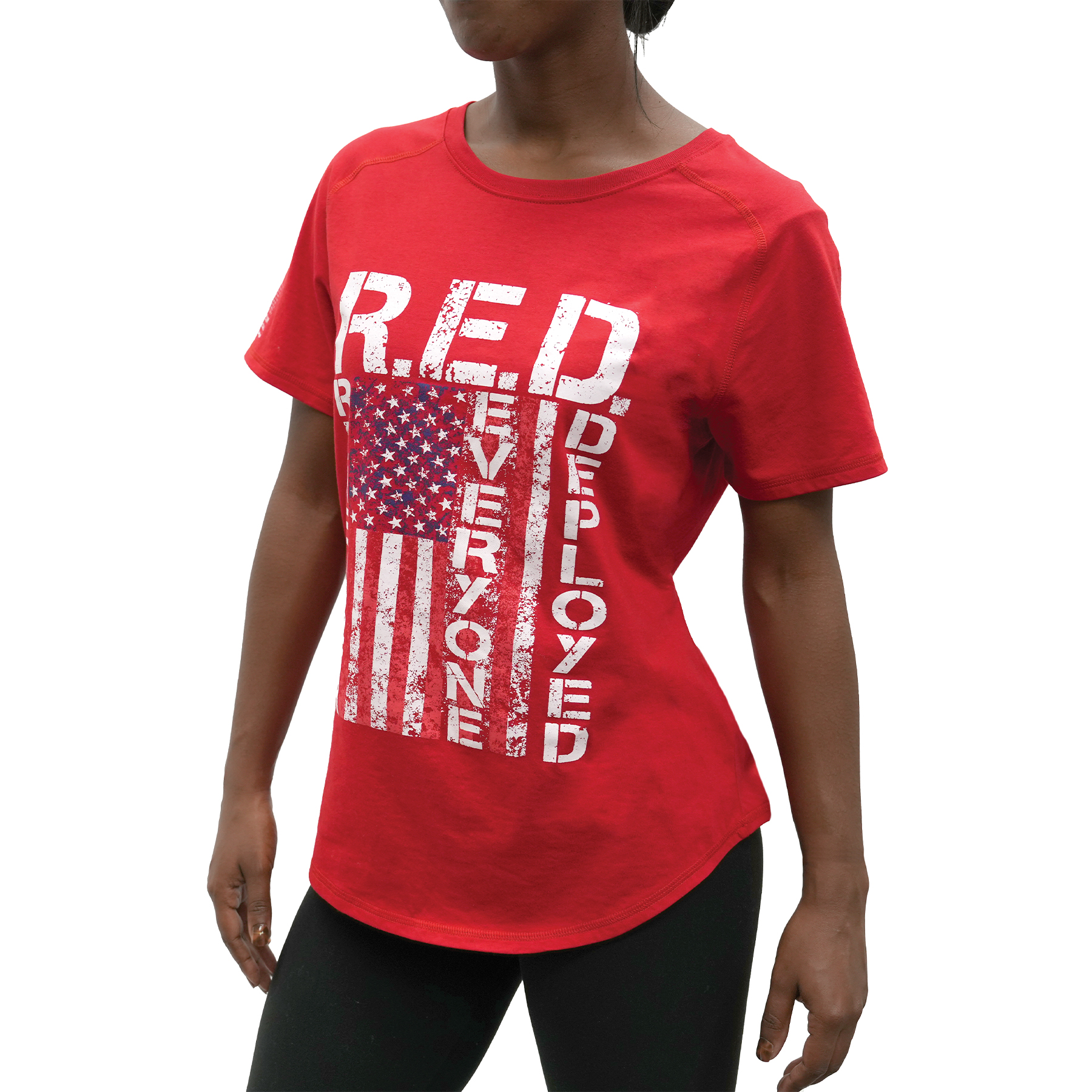 Rothco Rothco Womens R.E.D. Remember Everyone Deployed T-Shirt - Red, Small