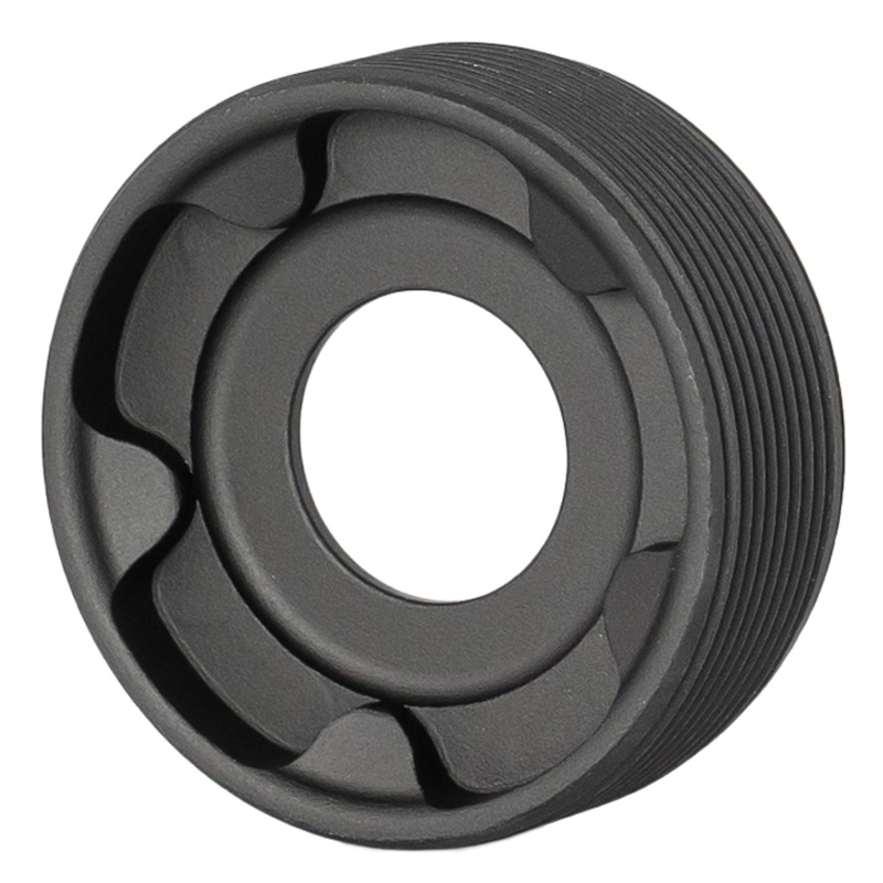 Rugged Suppressor Front Cap for Rugged Obsidian 45, Black - FC004 - Rugged Suppressors