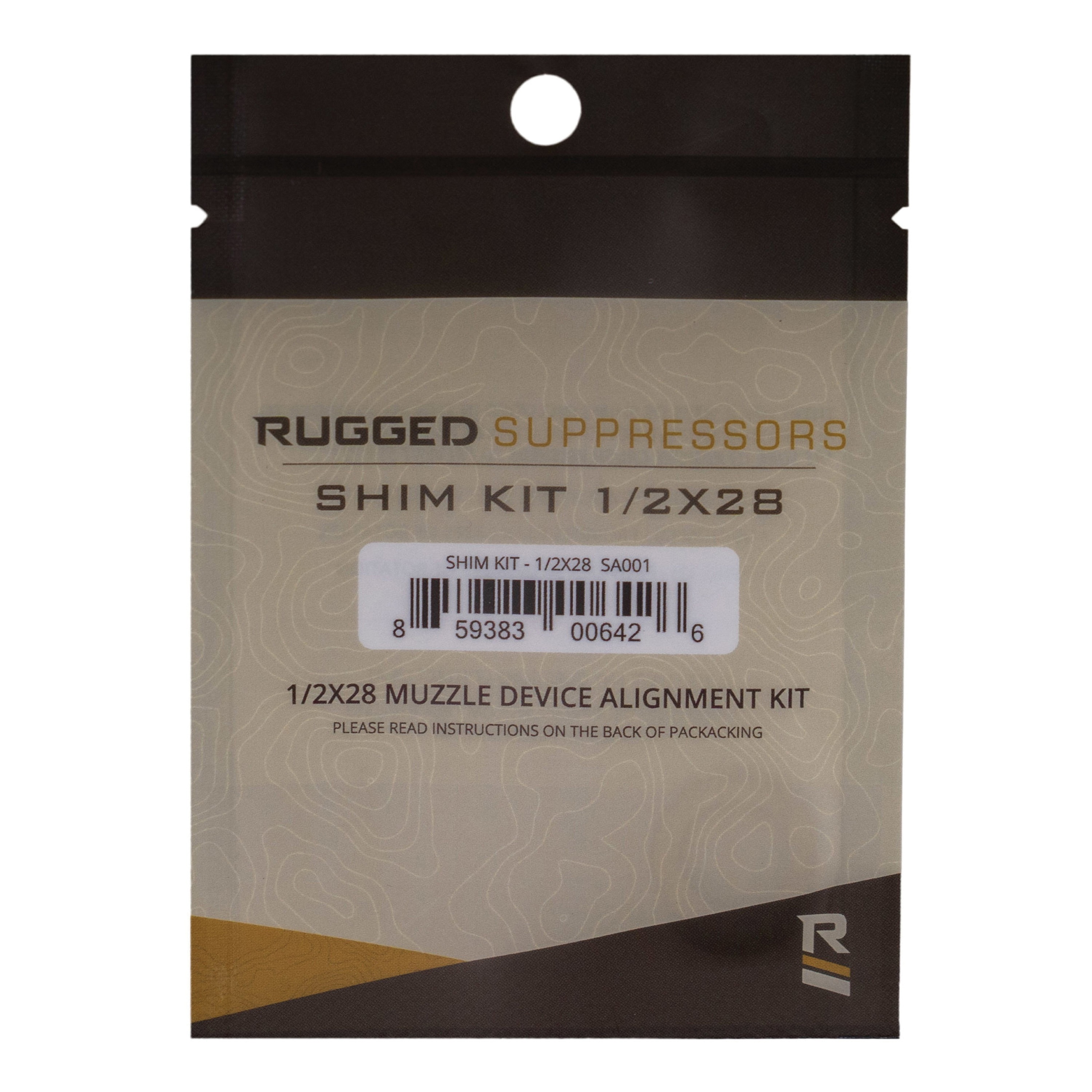 Achieve Precision Alignment - Rugged Suppressor Shim Kit 1/2"-28 tpi - SA001 - Rugged Suppressors