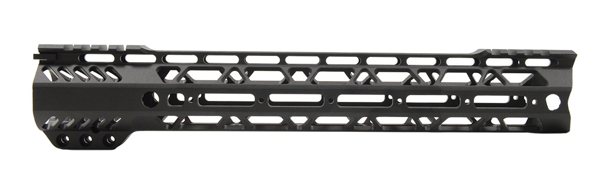 PSA Custom Cross-Cut Lightweight 12.5" MLOK Partial Picatinny Handguard - Psa Custom