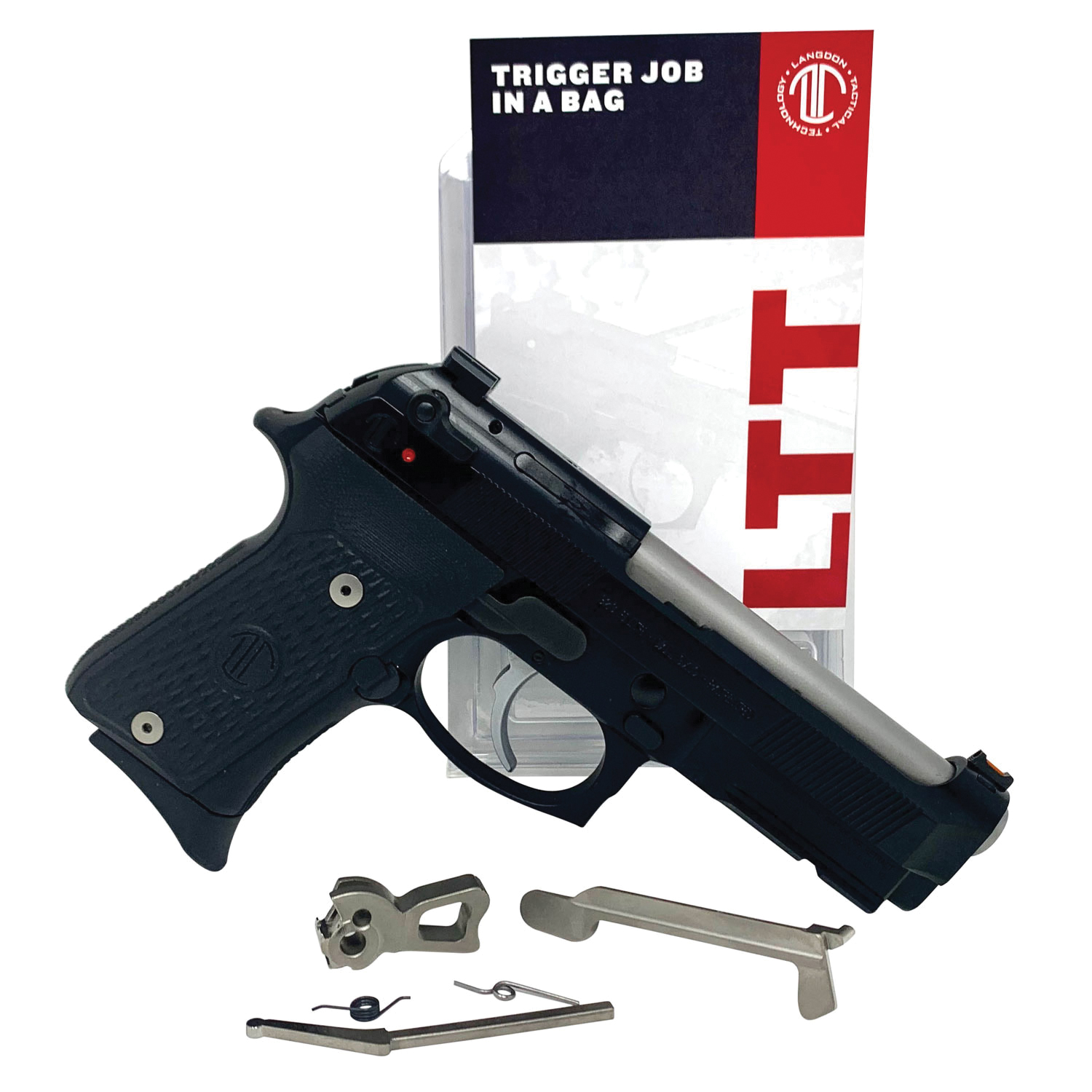 Langdon Tactical Tech Trigger Job in a Bag for Beretta 92/96/M9, NP3 Nickel - LTT-TJ-OPN - Langdon Tactical Tech