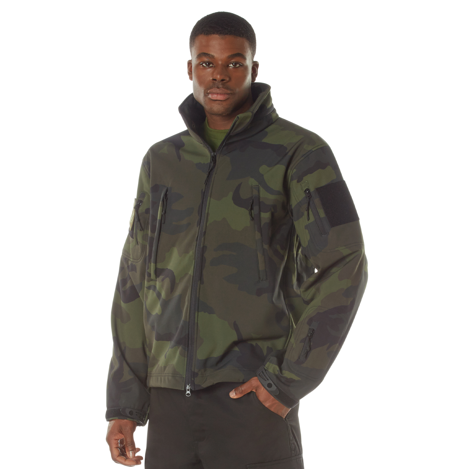 Rothco Rothco Midnight Camo Special Ops Soft Shell Jacket - Midnight Woodland Camo, Medium