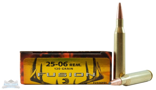 Federal 25-06 120gr Fusion Ammunition 20rds - F2506FS1 - Federal