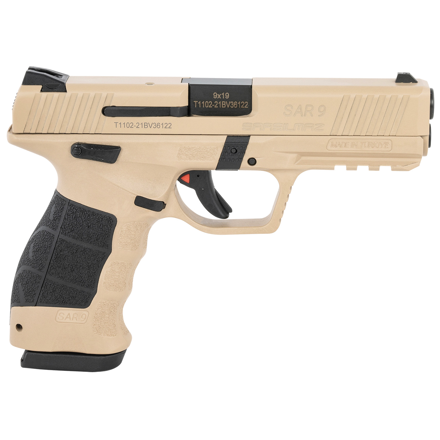 SAR USA SAR9 Safari 9mm 3.80" 17+1rds, Flat Dark Earth - SAR9SA - Sar Usa