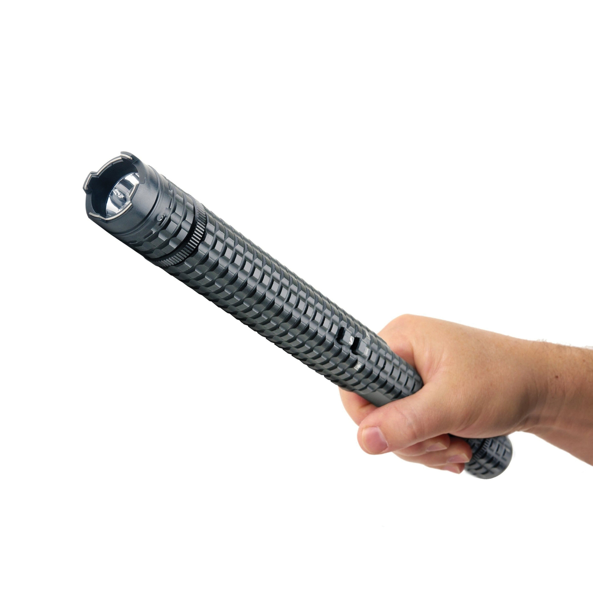 Guard Dog Knightro 1.30" x 13.70" Rechargeable Stun Gun Baton w/Flashlight, Black - Guard Dog